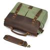 Large Male Genuine Leather Briefcase Handbag Messenger Bag 13" Laptop Briefcase Multifunction Shoulder Bag Canvas Bag Crossbody