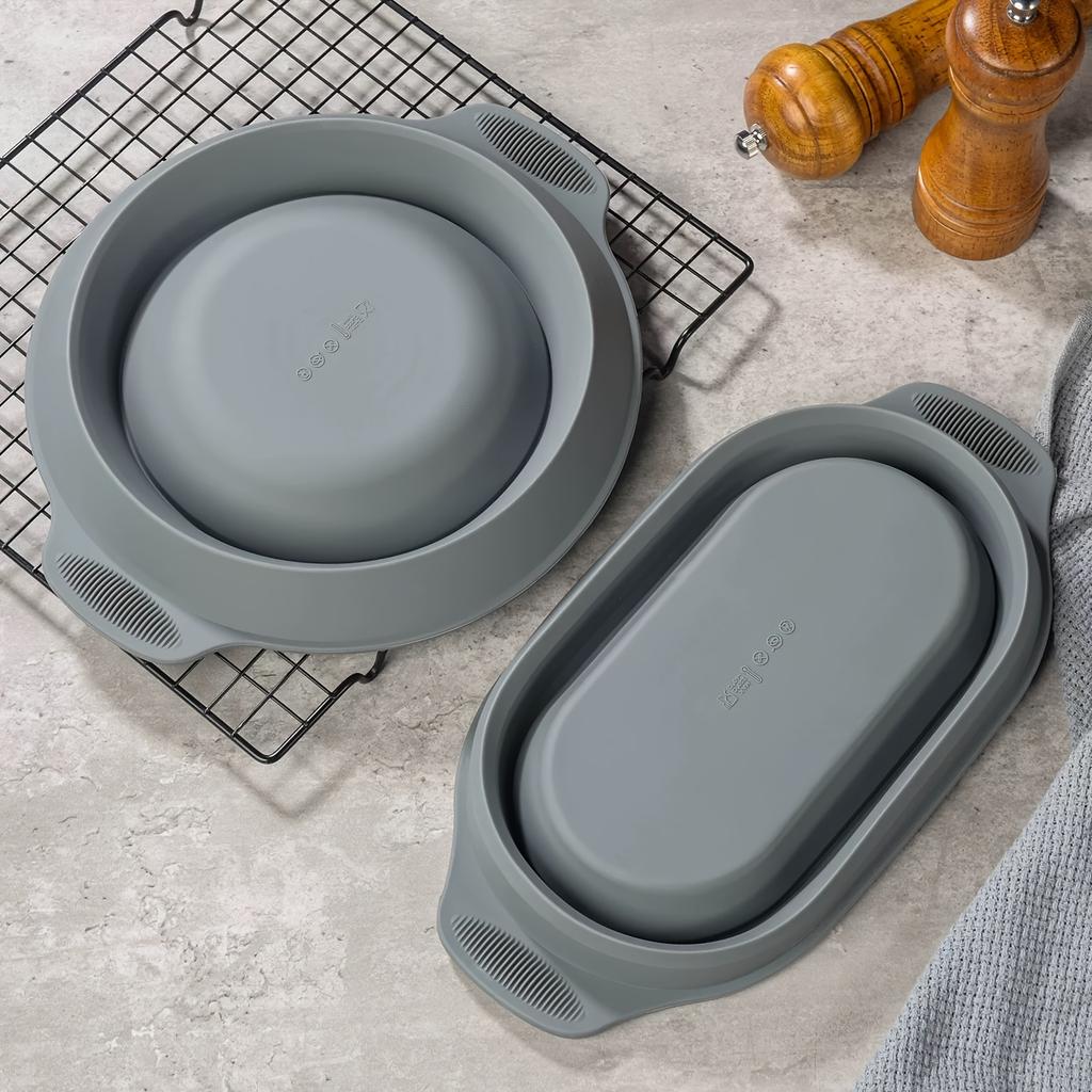 Thickened Silicone Cake Mold Bread Flour Fermentation Basket Dough Fermentation Basin Oven Baking Utensils