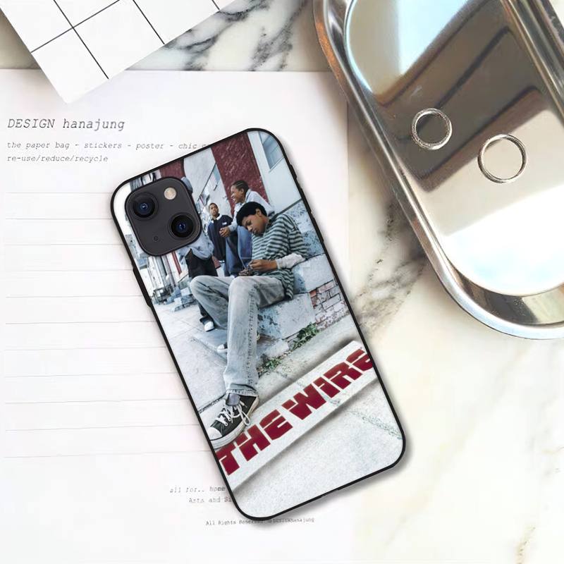 America The Wire TV Phone Case For iPhone 11 12 Mini 13 14 15 Pro XS Max X Plus SE XR Shell