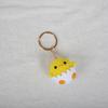 Small Doll Knitted Pendant Handmade Duck Keychain Jewelry Gift Crochet Chick Keyrings  Bag Charm