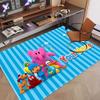 Custom Name Text Crystal Velvet Rug,Pocoyó Soft Plush Decorative Non Slip Floor Carpet