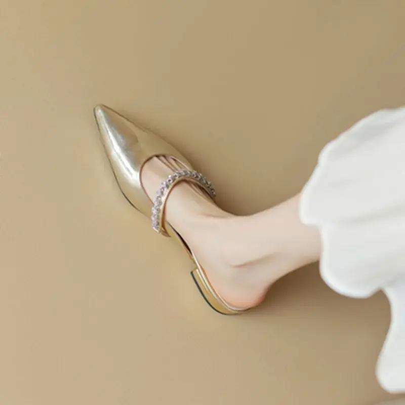 

Fashion Shoes For Women Slip-resistant Slides Low Heel Woman Slippers Cheap Novelties Stylish New Sandals Fashion Designer Luxury 35