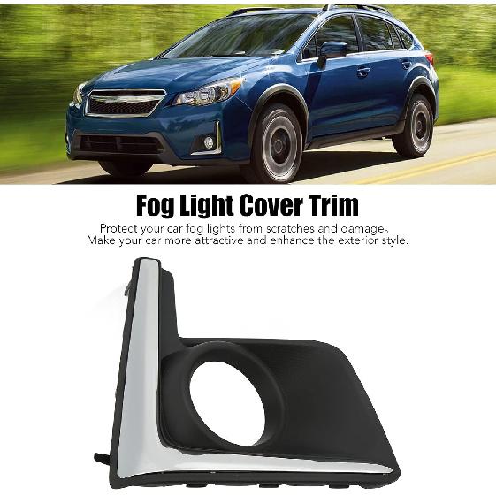 Acouto Front Bumper Fog Light Driving Light Cover Replacement for Crosstrek 2016-2017 Car Front Lower Bumper Fog Light Cover Trim Bezel(Right: