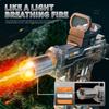 Simulation Shooting Flames Electric Water Gun Toys For Kids Automatic Water Pistol With Recoil Children Summer Outdoor Beach Toy
