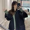 Large Size Striped Bottoming Shirt Long-sleeved T-shirt for Women in Autumn and Winter Fashionable and Versatile