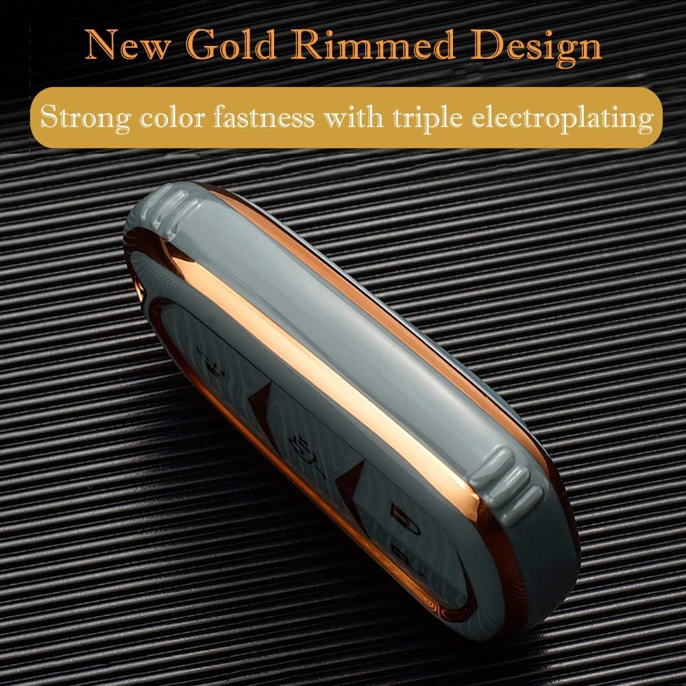 Für Cadillac Escalade Schlüsselanhänger-Abdeckung, für Cadillac ATS CTS CT6 STS SRX XT5 Schlüsselanhänger-Hülle, Premium-Soft-TPU, vollständiger Schutz, Smart-Schlüsselhalter