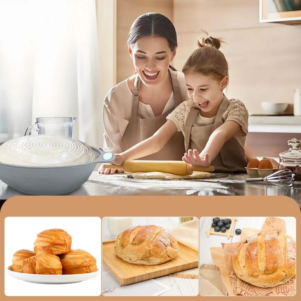 Food Grade Silicone Dough Fermentation Bowl Foldable Bread Proofing Basket  Baking Tray