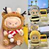 17cm Roztomilé Mini Plyšové Oblečení pro Panenky Oblečení Doplňky Pro Korea Kpop Exo Labubu II Idol Panenky Sedící Párty Oblečení DIY Dárek