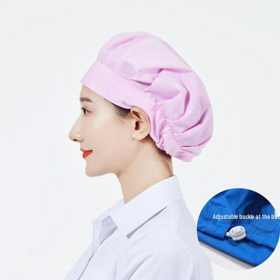 Unisex Verstellbare Atmungsaktive Staubdichte Kappe für Köche und Lebensmittelwerkstätten