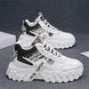 High-top Shoes Men's Autumn New Mountaineering Wear-resistant Sports Thick-soled Heightening Casual Sports Dad Shoes