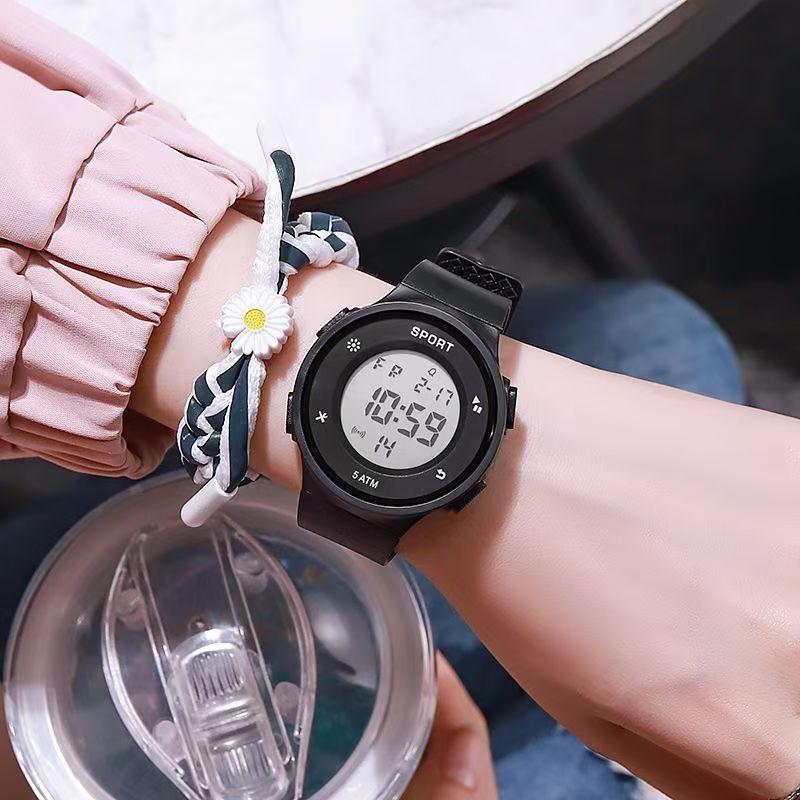 

Электронные часы, круглый циферблат, календарь, неделя, светящаяся подсветка, будильник