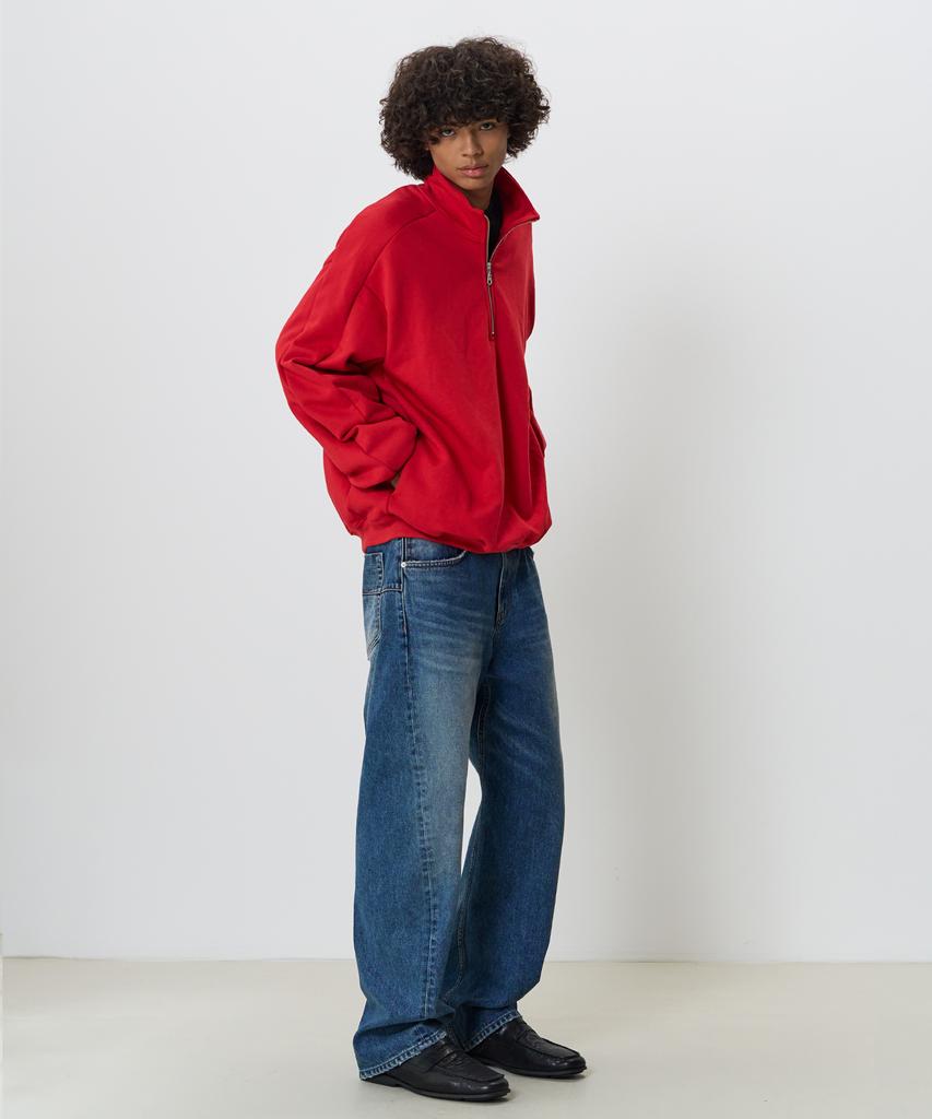 KNOUUN Half Zip Sweatshirt (Red)