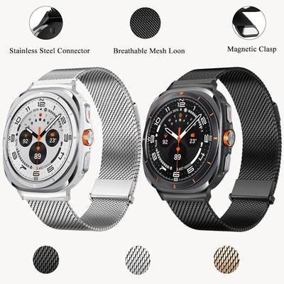 Pasek do Samsung Galaxy Watch Ultra 47mm Pasek Okazje Biznesowe Pełne Pokrycie Splot Oddychający do Galaxy Watch Ultra Pasek do Zegarka