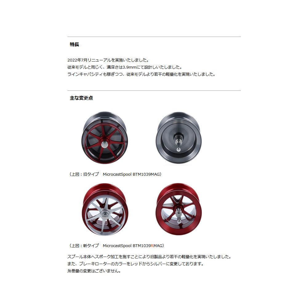 Avail Microcast Spool BTM2039RMAG Gunmetal ms_btm2039rmag_gmt