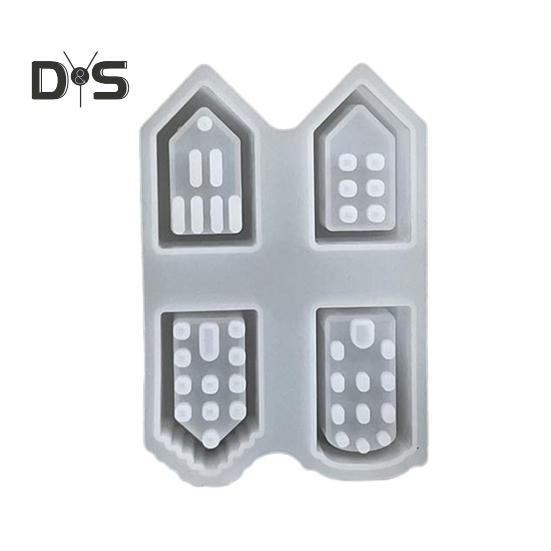 

Силиконовая форма для изготовления свечей, гипсовое литье, мини-формы для домиков для праздничных торжеств, рукоделия A