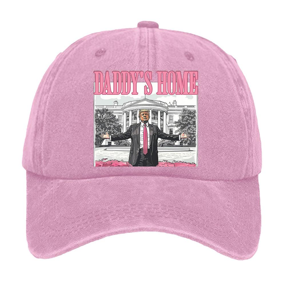 Trump Hat Comfortable President Hat Adjustable Distressed Cap Christmas Themed Washed Cotton Baseball Cap for Men Women