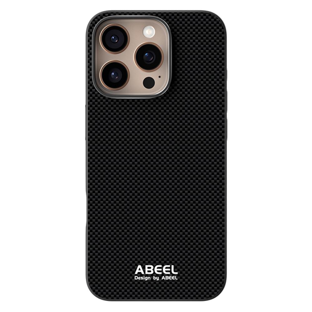 ABEEL For iPhone 16 Pro Case Compatible with MagSafe Printed PC TPU Aluminum Alloy Leather Phone Cover