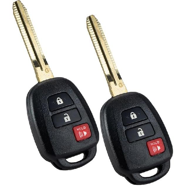 Replacement for Toyota 2012 2013 2014 2015 2016 Prius C Remote Entry Key Fob HYQ12BDM G Chip, New Uncut Blade; by AutoKeyMax (1)