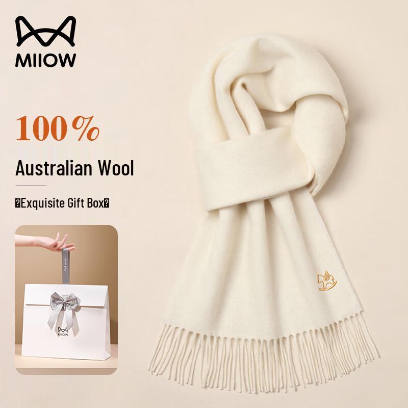 

Mao Ren Women s Pure Wool Embroidered Scarf