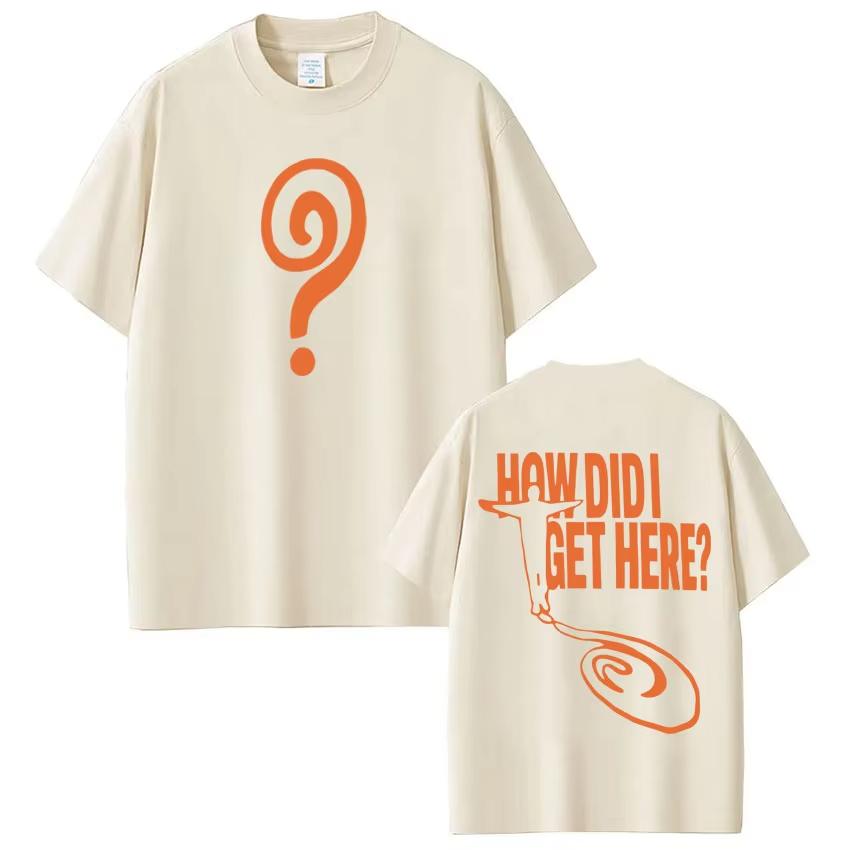 Sänger Louis Tomlinson How Did I Get Here Tour 2026 Print T-Shirt Herren Damen Mode HipHop T-Shirt Hohe Qualität Baumwolle T-Shirts