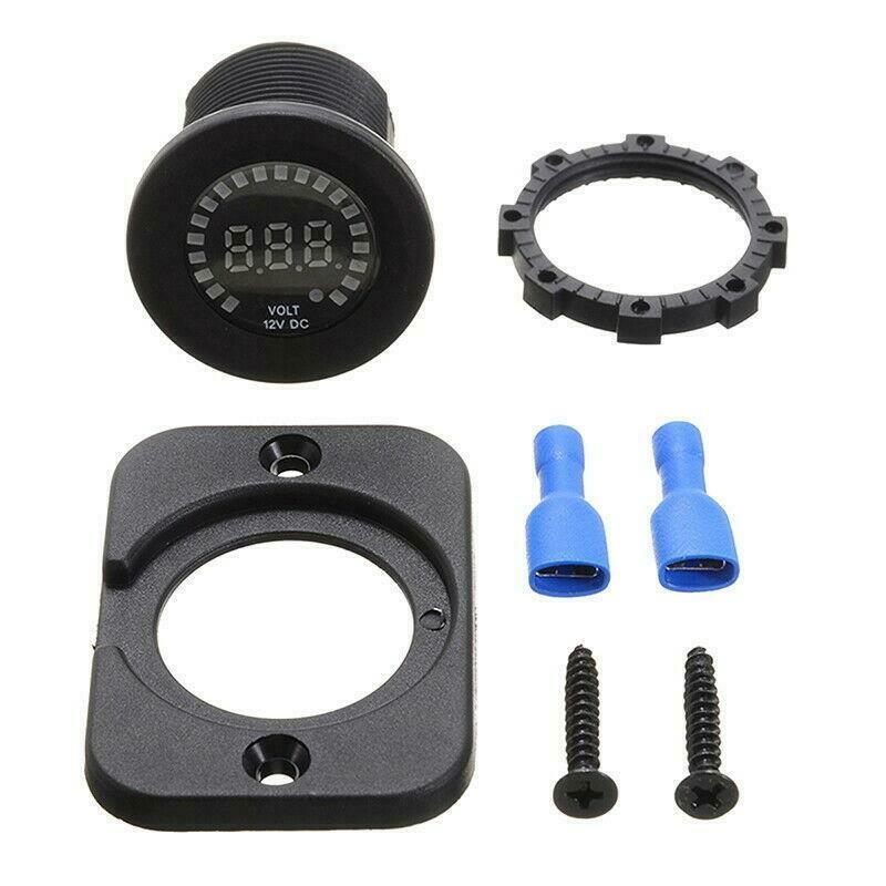 Waterproof 12V LED Car Van Boat Marine Voltmeter Voltage Meter Battery Gauge