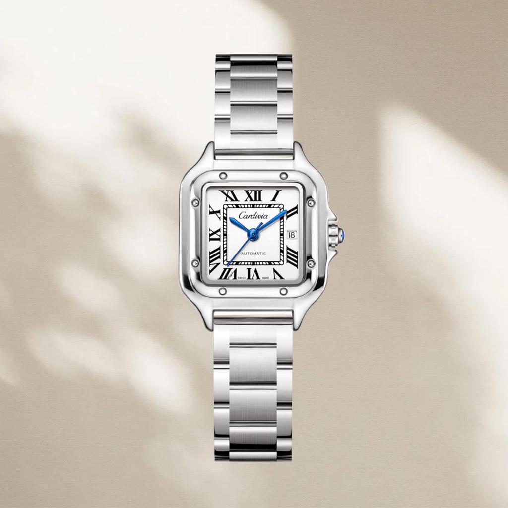 Kajia's Best-Selling Women's Santos Stainless Steel Watch - Ideal Christmas Gift