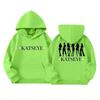 Girls' Fashion Long-Sleeve Hooded Sweatshirt with Print and Pockets