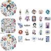 50pcs Genshin Impact Waterproof Stickers Reusable Adhesive Decoration