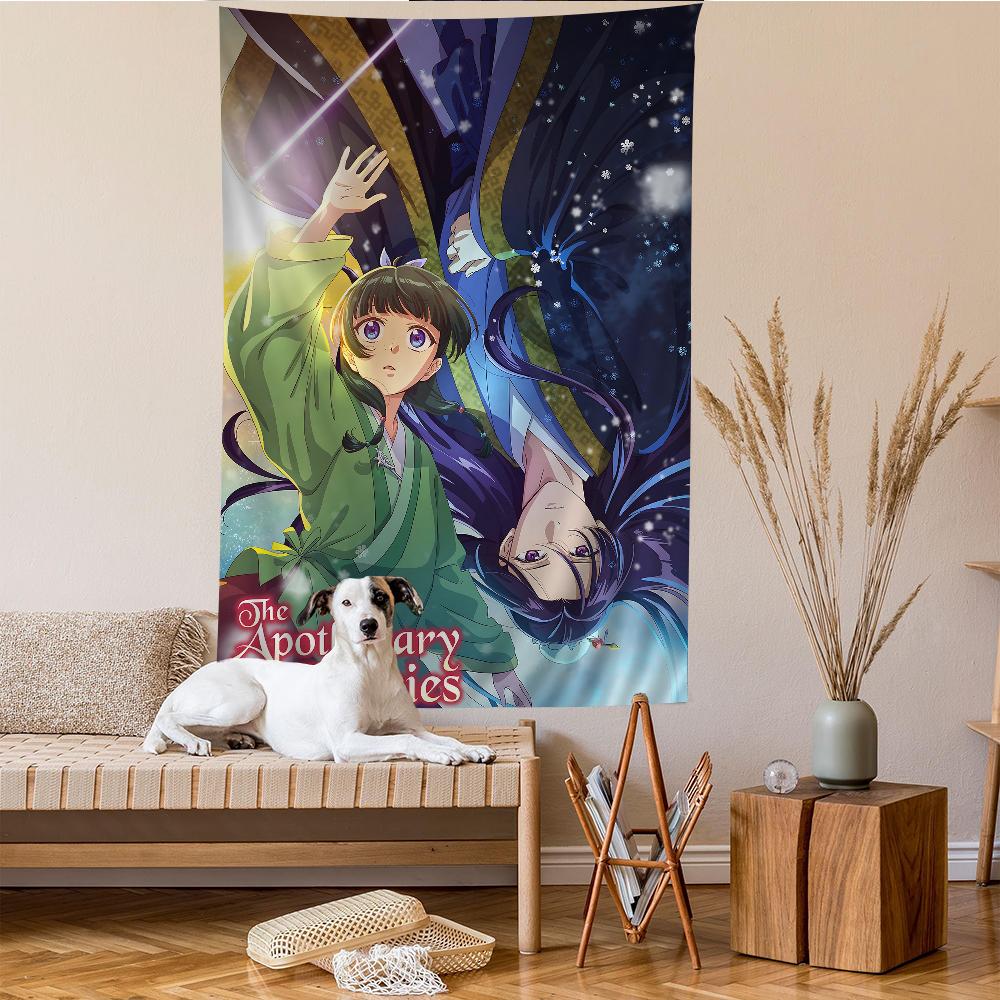 Diarios de la boticaria Anime Impreso Tapiz de Pared Grande Colgante Tarot Alfombras de Pared Hippies Decoración para Dormitorio Hogar