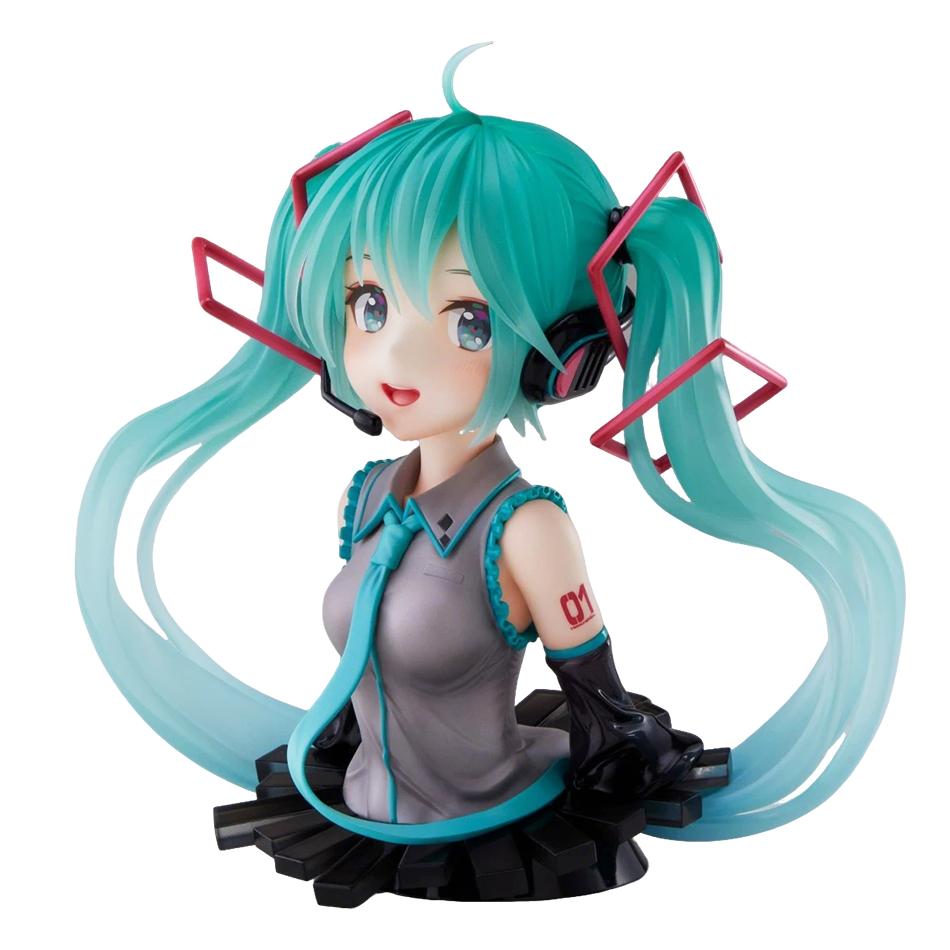 11cm Fashion Hatsune Miku Anime Figure Bust Hatsune Miku Action Figures Kawaii Girl Figurine PVC Collection Model Toys