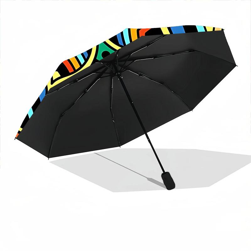 1pc Mandala Pattern Automatic Folding Umbrella - Portable Collapsible 8-Rib Umbrella for All Seasons yy251119205