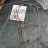 Retro Style Double-layer Layered Necklace, Adjustable Meilad Rope Design, Retro Niche Double-layer Necklace, Simple Circular Pendant
