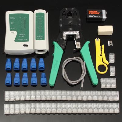 Ethernet LAN Kit câble pince à sertir de qualité Fine outil de sertissage dénudeur de fil testeur de câble RJ45