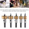 5Pcs/Set Quickly Hole Serration Kit High Speed Steel Diamond Core Bit  For Metal Wood Alloy