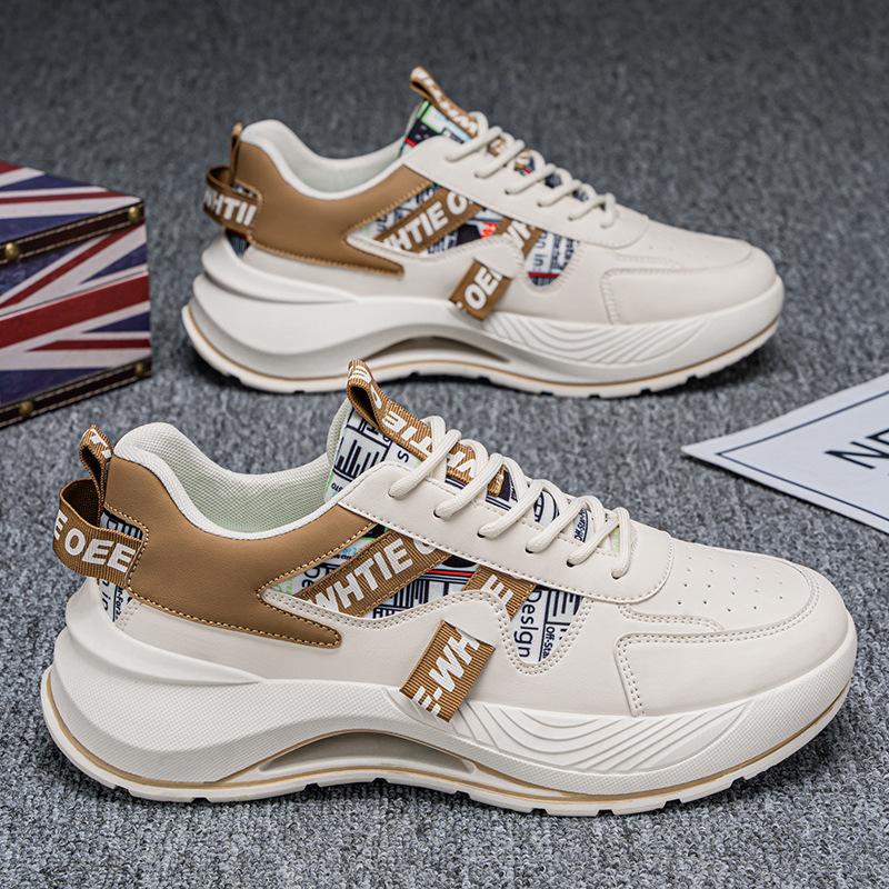 2025 Luxury Sneakers for Men Two-tone Men's Low-top Platform Lace-up Casual Sports Shoes Men's Outdoor Running Vulcanized Shoes