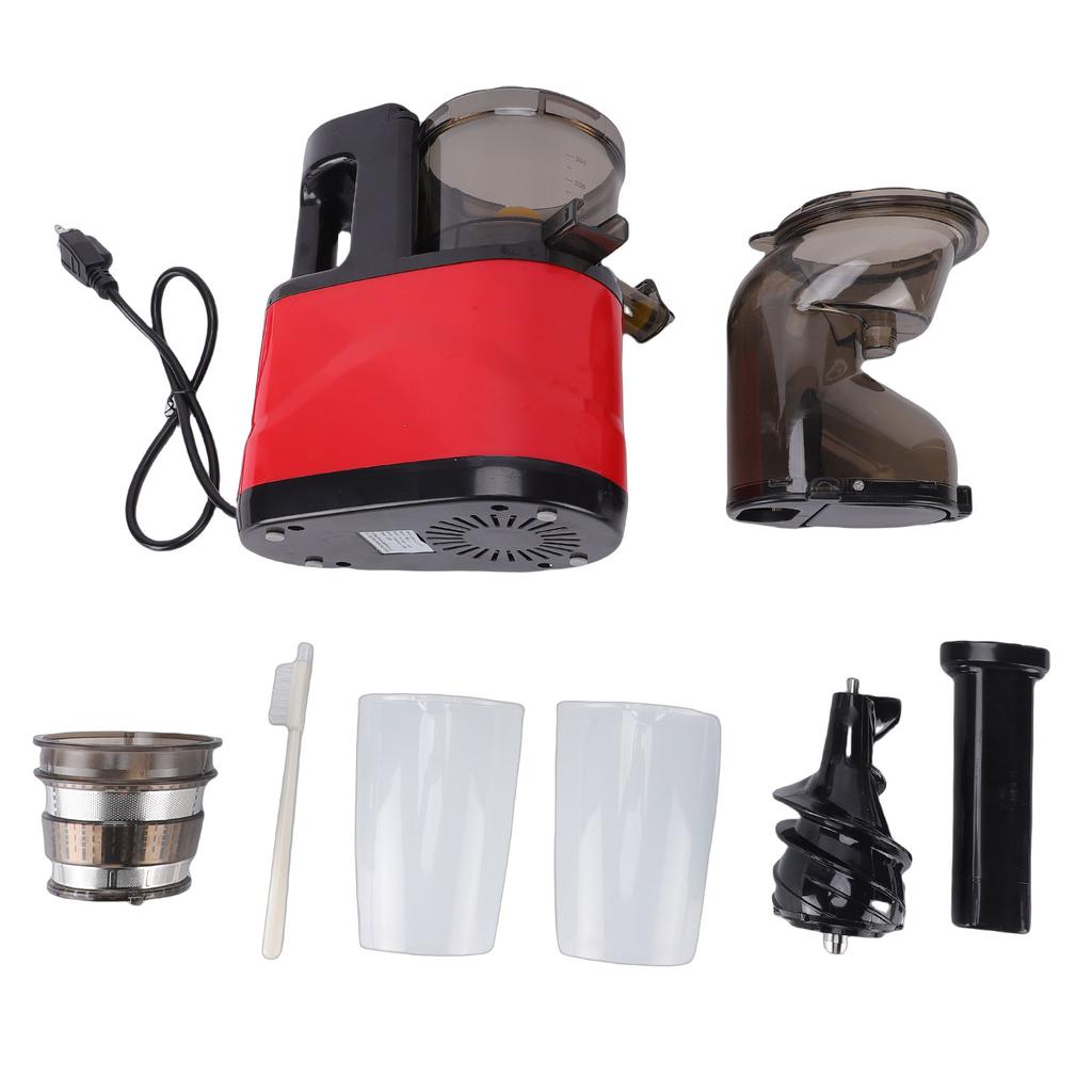 Cold Press Juicer with Wide Feed Chute 350W Slow Masticating Juicer with Pulp Separation for Whole Vegetables and