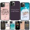 Famous Motivational Life Quote Phone Case Cover For iPhone 17 Air 16 15 14 13 12 Pro Max 11 Pro Max Plus Coque