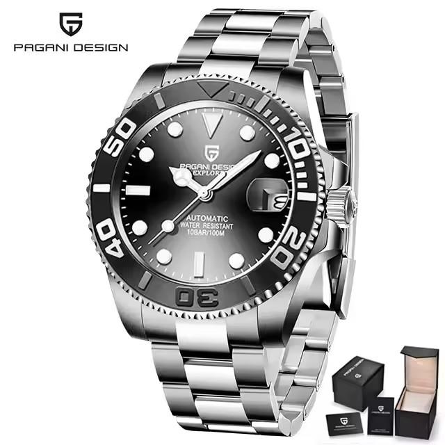 PAGANI DESIGN V2 Japan movement Luxury Men Mechanical Watch 40MM Ceramic bezel AR Coated Sapphire Glass Automatic Watch For Men