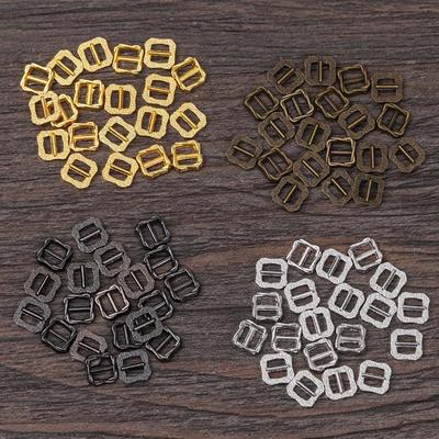4 Colors Girls Toys Pattern Belt Buttons Diy Dolls Buckles Doll Bags Accessories Tri-glide Buckle