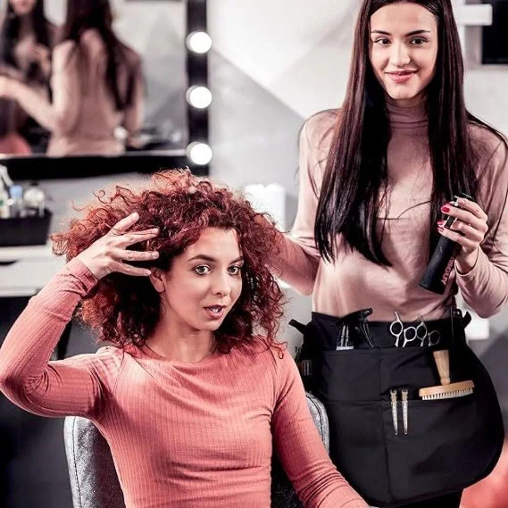 5 Taschen Friseur Hüfttasche Bleichmittelbeständige Haarschneidetasche Neue Friseur Halb-Schürze