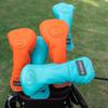 Golf Club Head Covers Overflowing Blue Wood Covers Driver Fairway Wood Utility Hybrid Head Covers with Number Tag