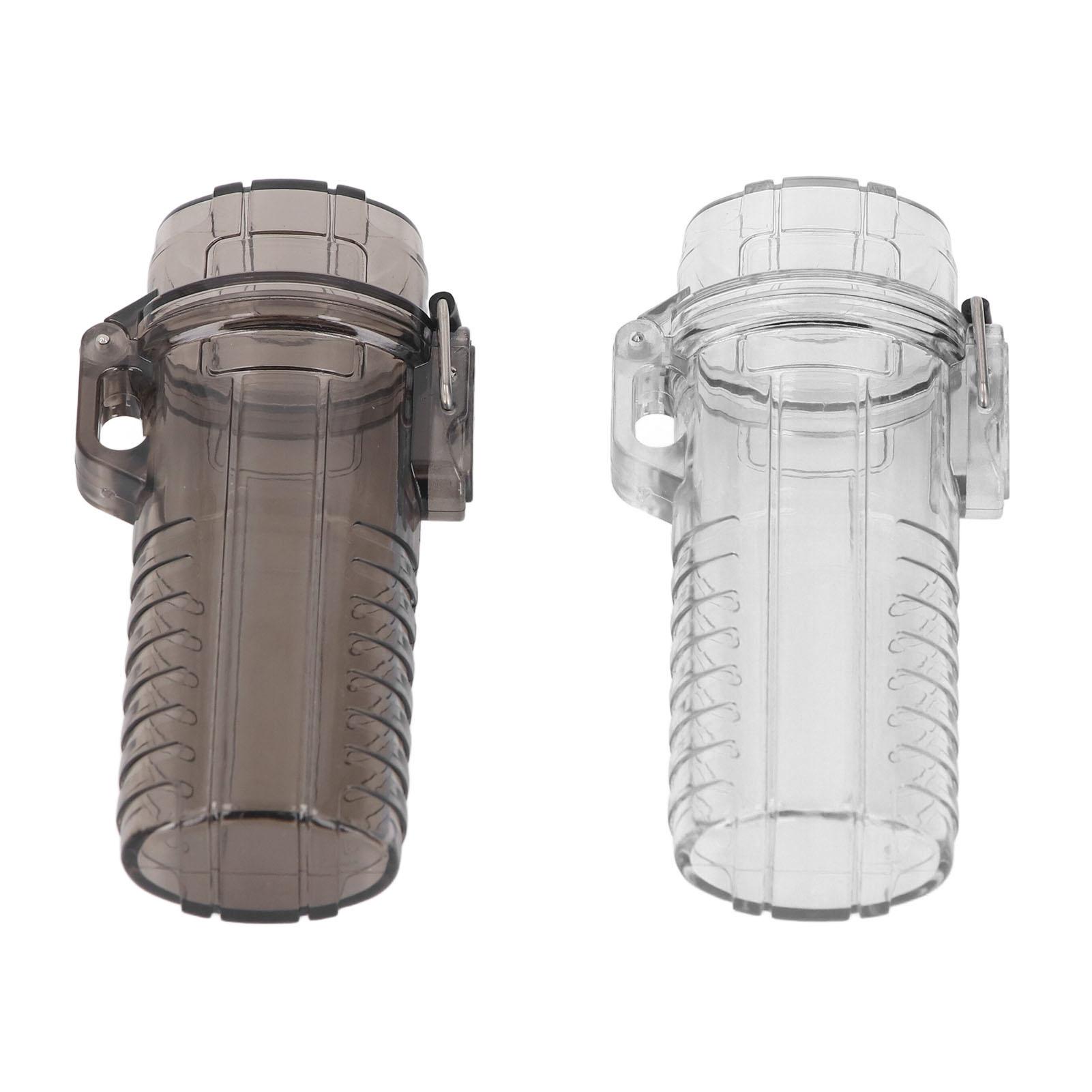 2Pcs Key Protective Case Plastic Portable Water Proof   Box Holder for Outdoor Camping Travel