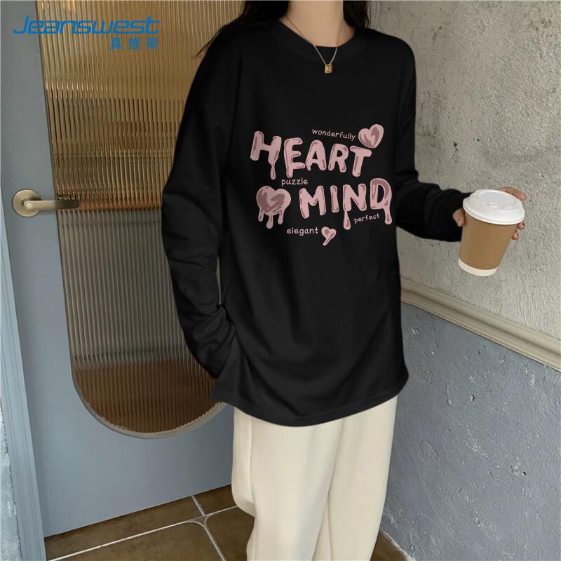 

Jeanswest Women s 2025 Spring/Autumn Pure Cotton Long Sleeve T-Shirt 2XL