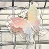 Gradient Butterfly Cute PP Clip Paperclip Cartoon Memo Clip Acrylic Paper Clip  Desk Organizer