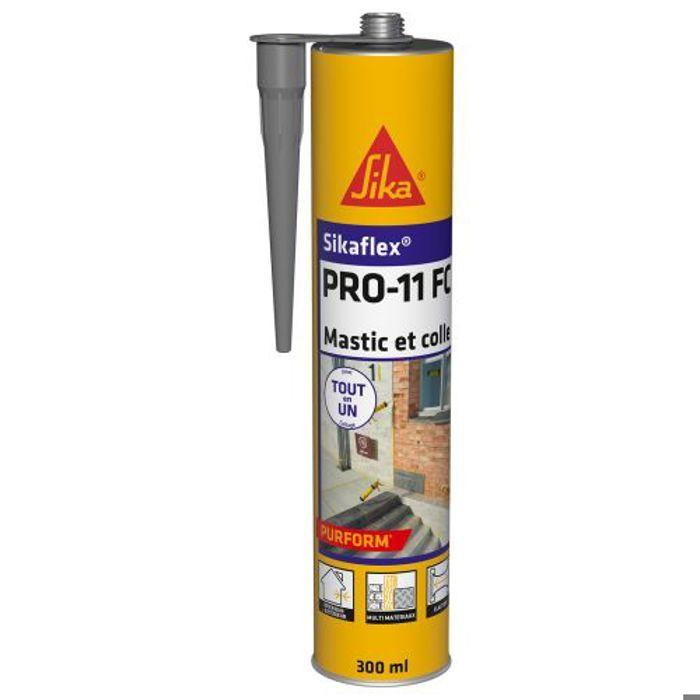 Mastic Colle PU Sikaflex PRO 11 FC Gris Cartouche 300ml - SIKA - 659662
