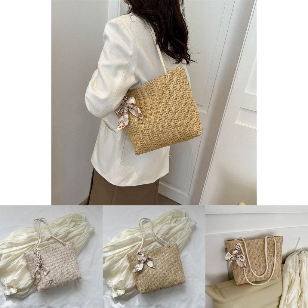 Fashionable Trendy Woven Tote Bag For Women Summer 2023 Chic Large Capacity