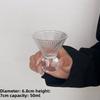 Retro Gem Pattern High Stem Glass Cup for Ice Coffee Juice Bubble Water Drinkware Nordic Sle Pure Color Universal Cup