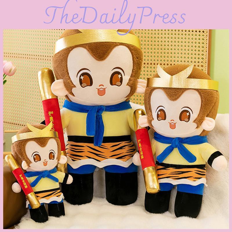 Journey To The West Monkey King Plush Toy Adorable Soft Stuffed Animal Gift Kids