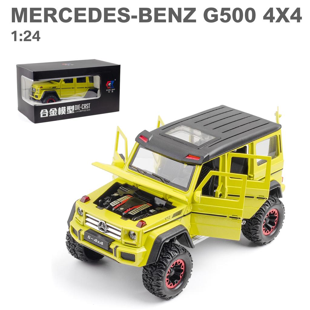 Model auta Benz G500 v měřítku 1/24, stahovací autíčko se zvukem a světlem pro děti Batole Kluci Dívčí Dárková kolekce
