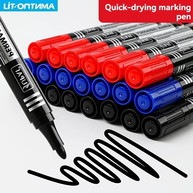 Three color oil-based permanent marker pen
